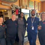 Left to right: Sarah, RN learning observer with Mobile Integrated Health; Katie Burke, RN with MIH; two representatives from DispatchHealth; and Lisa Coley, LICSW with MIH. (Vashon Island Fire Rescue Photo)