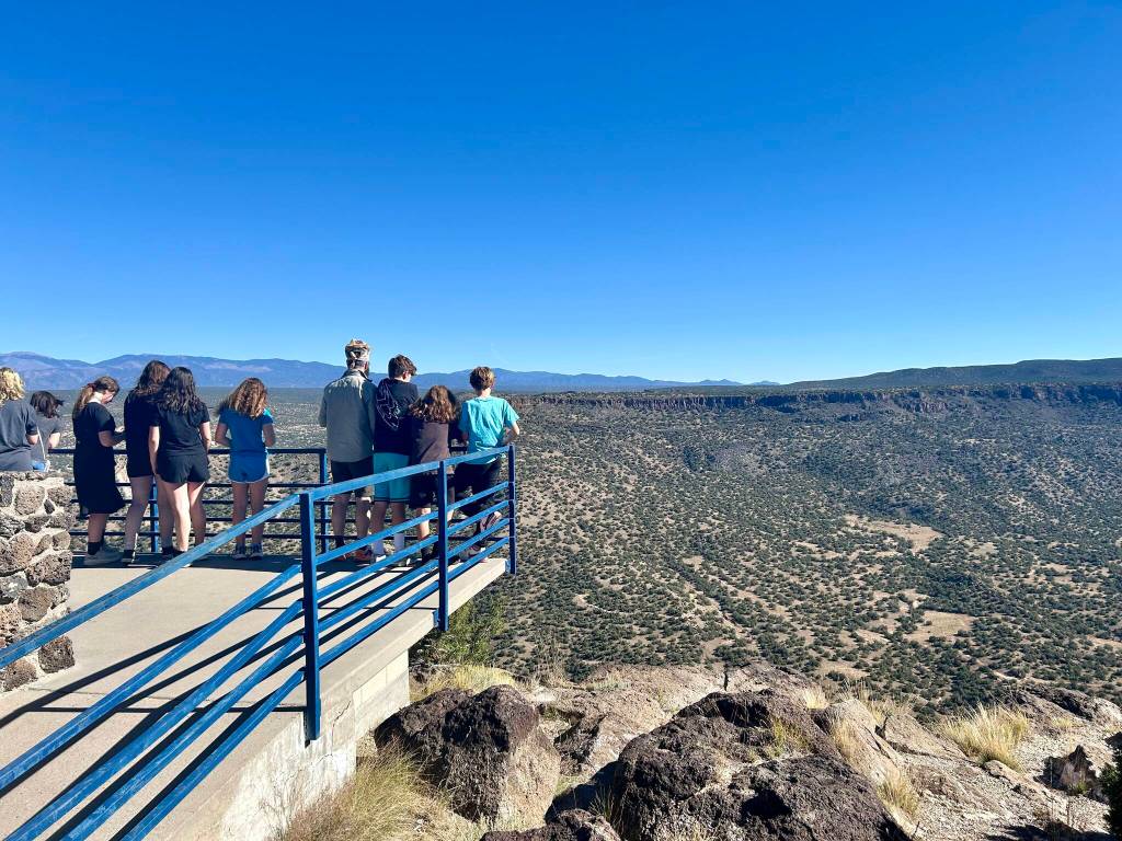 Seventh graders explore Santa Fe during their weeklong cultural and historical immersion in northern New Mexico. (Courtesy Photo)