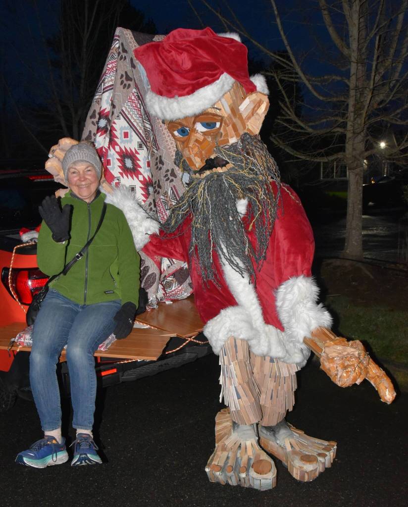 WinterFest wouldnt be complete without a stop from the Vashon Troll. (Jim Diers Photo)