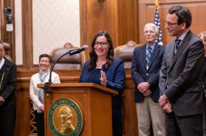 Ian Couch Photo
Governor Bob Ferguson appoints Colleen Melody to Washington Supreme Court on Nov. 24.