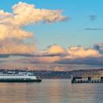Terry Donnelly Photo
The North End Dock, with the ferry Sealth approaching (Terry Donnelly Photo)