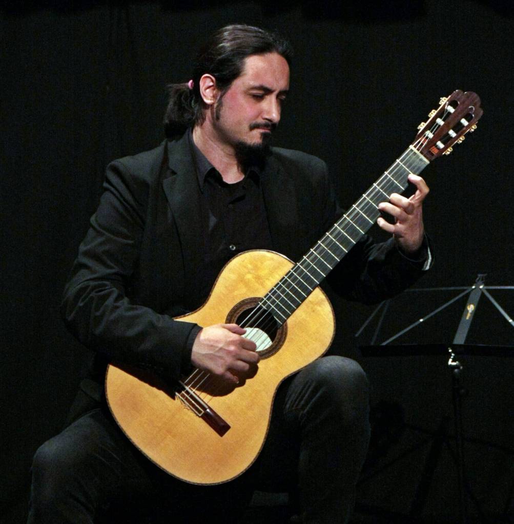 Classical guitarist Davide Sciacca, who performs internationally and teaches in Italy, will play an intimate free recital at 7:30 p.m. Friday, Feb. 13, in the atrium of Vashon Center for the Arts.