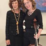 Courtesy Photo
Seattle cellist Michelle Dodson (left) and storyteller Merna Ann Hecht will present Love Stories with a Twist on Feb. 15 at Wine Shop Vashon.