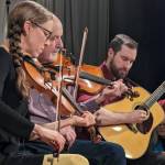 Master fiddler and composer Randal Bays (center) will join forces with Susan Waters (left) and Clint Dye in a concert at Vashon Havurah on Feb. 28. (Courtesy Photo)