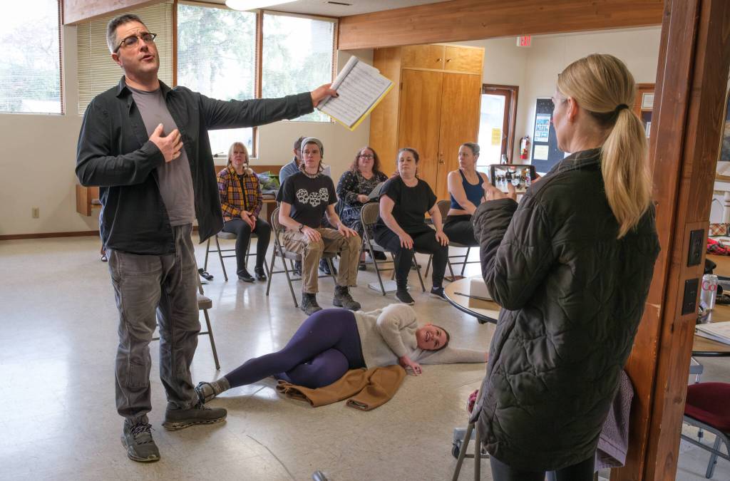 Drama Dock rehearsal for the 50th Anniversary Gala celebration. (Terry Donnelly Photo)