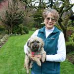 Cindy Stockett poses for a photo with her dog, Bear. (Scarlet Hansen Photo)
