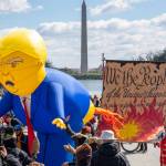 Frank Fitzpatrick Photos
Backbone Campaigns inflatable Trump made its debut in Washington, D.C., during the March 28 No Kings protest.