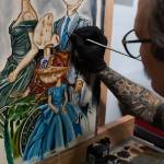 Tyler Kaltreider has been painting for more than twenty years, and says it has continued to influence and inspire his tattoo art.