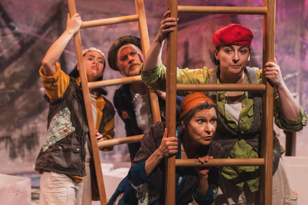 Michelle Bates Photo
UMO Ensemble, seen here in their latest production, Squeeze, is part of the lineup of Take 10, a showcase of new and in-progress works to be presented on May 15 and 16 at Open Space for Arts & Community.