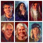Courtesy Photos
Facing the Music: Portraits of Vashon Island Musicians, an exhibition of work by Pam Ingalls, includes portraits of (top, left to right) Bill Moyer, Rebekah Kuzma, Ron Hook (bottom), Paul Colwell, Gaye Detzer and Jennifer Stills.