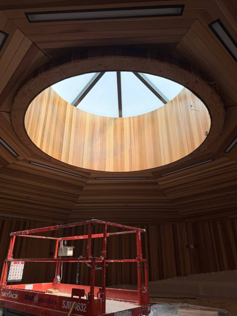 Courtesy of the Seattle Indian Health Board
The skylight above the ceremonial space in the new Thunderbird Treatment Center.