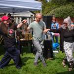 Kent Phelan Photo
Marketgoers danced to live music May 9 as the Vashon Farmers Market filled the Village Green with food, flowers and music.
