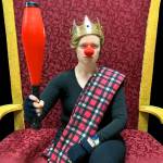 Photo Courtesy of Left Blank Productions
Li Wessel as Macbeth in The Comedy of Macbeth.