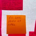 Aspen Anderson Photo
Forum responses on sticky notes.