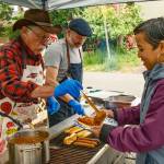 Despite the rain, more than 200 people attended the Vashon Senior Centers Memorial Day barbecue and block party.