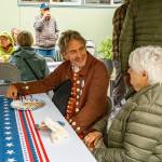 Kent Phelan Photo
Islanders gathered under canopies and inside the Senior Center for food, music and community on Memorial Day.