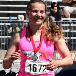 Vashons Lena Puz wins a second-place finish in the 100-meter hurdles at the WIAA 1A State Track and Field Championships in Yakima.