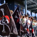 Dawn Stief Photo
Pirates flags waved from the stands during Vashons state championship win May 30 at Federal Way Memorial Stadium.