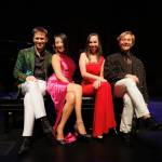 PianoFéte artists (left to right) Vyacheslav Gryaznov, Rexa Han, Daria Kiseleva and Konstantin Soukhovetski, at Vashon Center for the Arts in 2025. (Rocketkar Studio Photo)