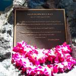 Jay Thompson Photo
A plaque at Cal Polys Sotto LUlivo shade structure honors Sean Ogawa Hillman, a Vashon High School graduate and architectural engineering student who died in 2023.