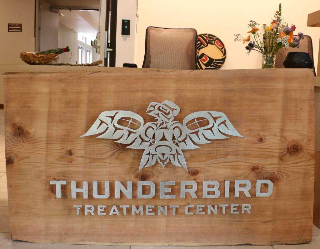 Scarlet Hansen Photo
A plaque with the Thunderbird logo rendered in a Coast Salish design.