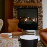 Scarlet Hansen Photo
Couches and chairs surround a fireplace in the main enterance of the treatment center.