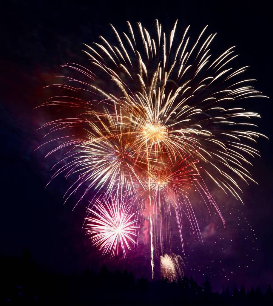 Ray Pfortner Photo
Vashons Fourth of July show, viewed from Dockton Park.