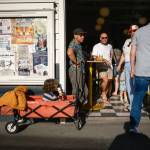 Kent Phelan Photo
Islanders gathered uptown for Vashons First Friday gallery cruise.