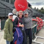 James Batey Photo
Foss family: Linda Sferra, Virginia Miller and Amy Oliver at the Foss Miller memorial track meet.