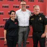 Mobile Integrated Health Program Director Lilie Corroon, Vashon Health Care District Superintendent Tim Johnson and Deputy Fire Chief Ben Davidson.