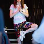 Rocketkar Studios Photo
Amanda Knox holds a tree pose during Fridays performance of Cartwheel at Snapdragons Black Cat Cabaret.