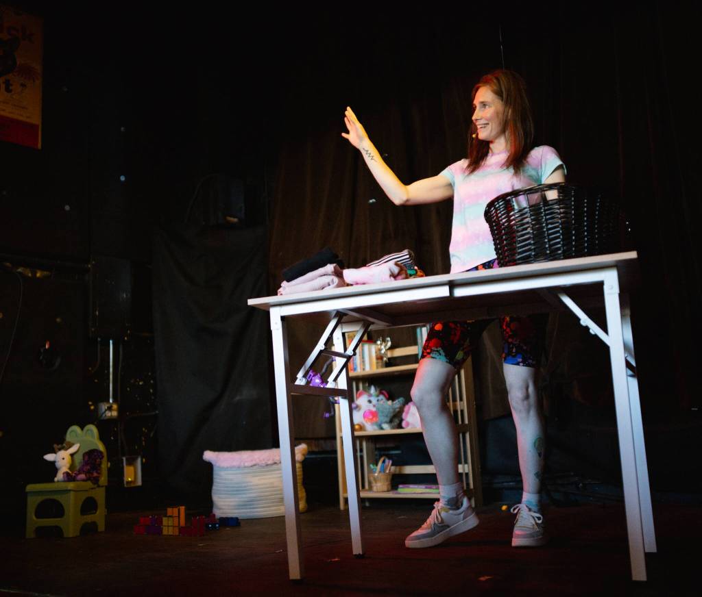 Rocketkar Studios Photo
 Amanda Knox reflects on motherhood, media scrutiny and her wrongful murder conviction during a performance of Cartwheel at Snapdragons Black Cat Cabaret.