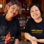 Oh Vashon owners Unchalee Oh Ayucharoen and Sasatorn Pink Pongburanakit at the restaurants bar. 
(Mariel Torres Photo)