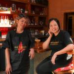 Oh Vashon owners Unchalee Oh Ayucharoen and Sasatorn Pink Pongburanakit at the restaurants bar. 
(Mariel Torres Photo)