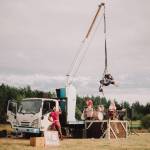 Chase Q. Anderson Photo
A past performance by Up Up Up Crane Truck Circus.